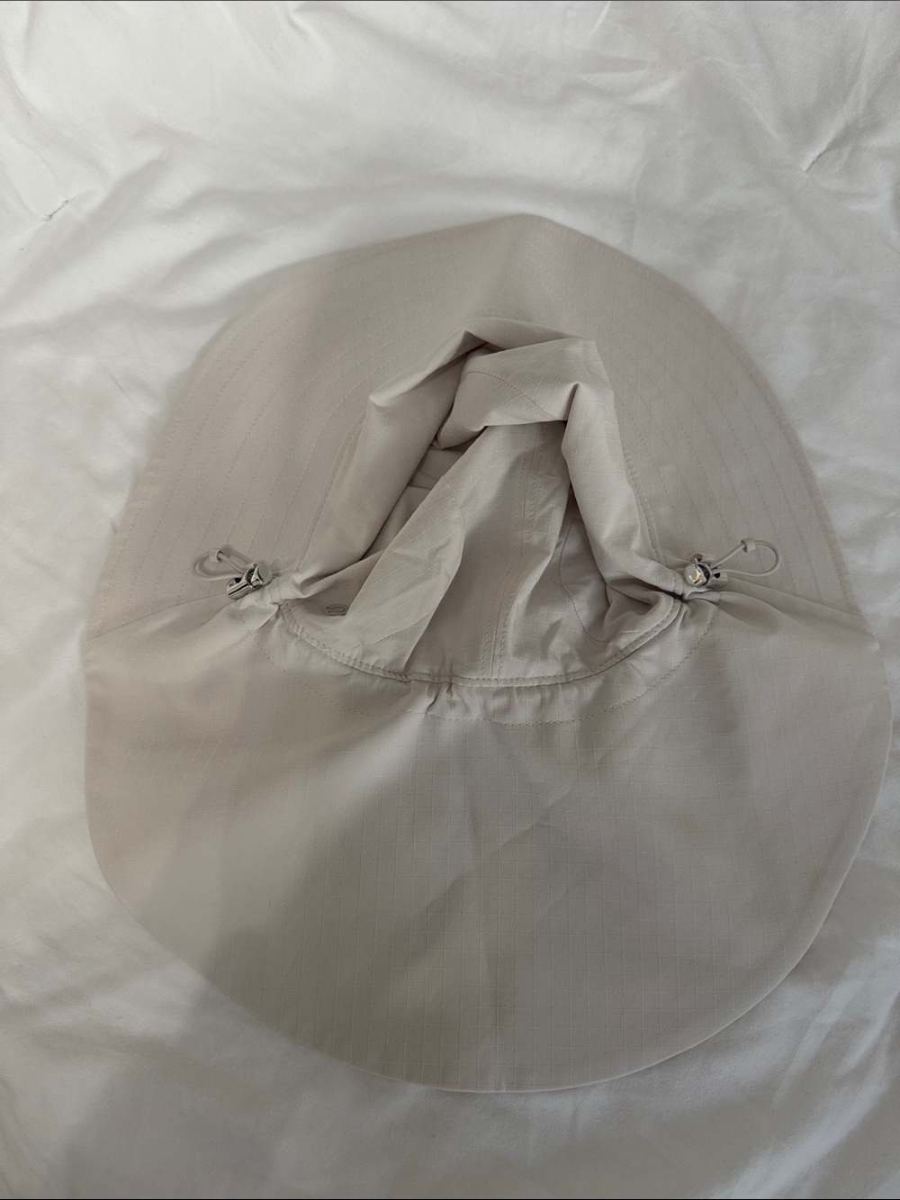 lululemon athletica Beige Sun Hat with Adjustable Drawcords